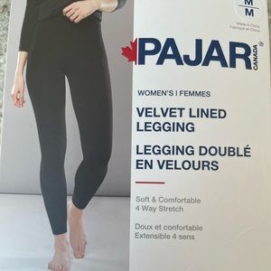 Last One!!!Velvet Lined High Waist Leggings from Pajar